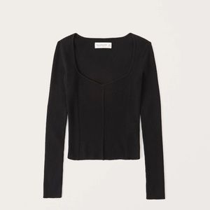 Abercrombie & Fitch Black date night sweater